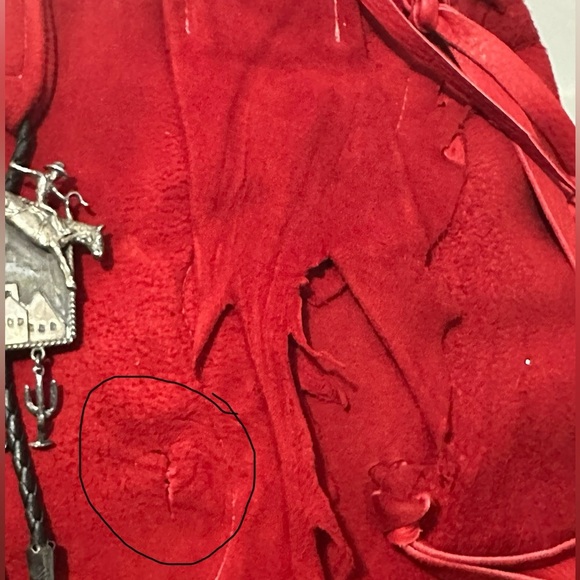 Julie Ewing Design red distressed leather purse cowboy medallion rodeo cowgirl - Picture 14 of 14